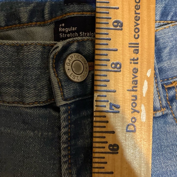 Girls Size 14 Regular Gap Denim Stretch Straight Adjustable Waist Jeans - Picture 5 of 16